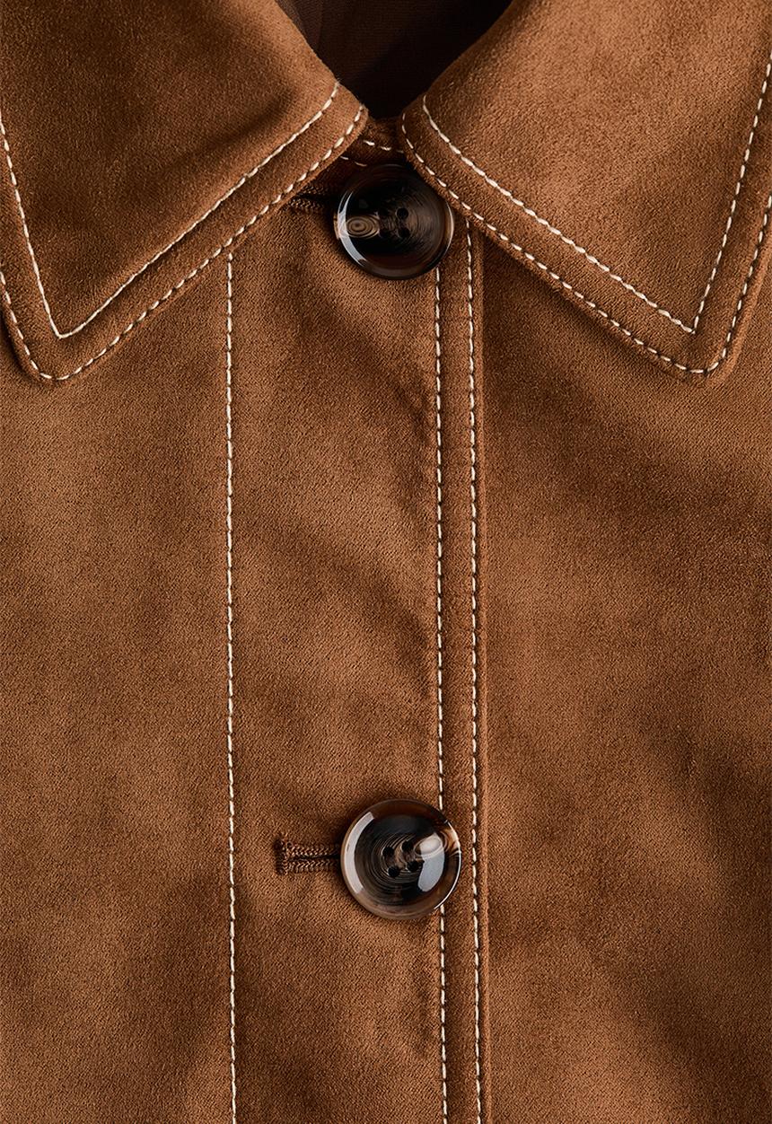 H&M - Short jacket - dark beige