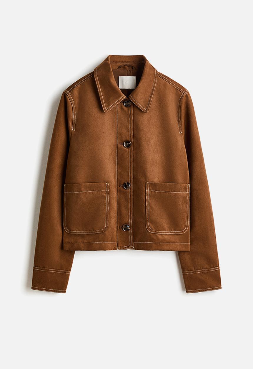 H&M - Short jacket - dark beige