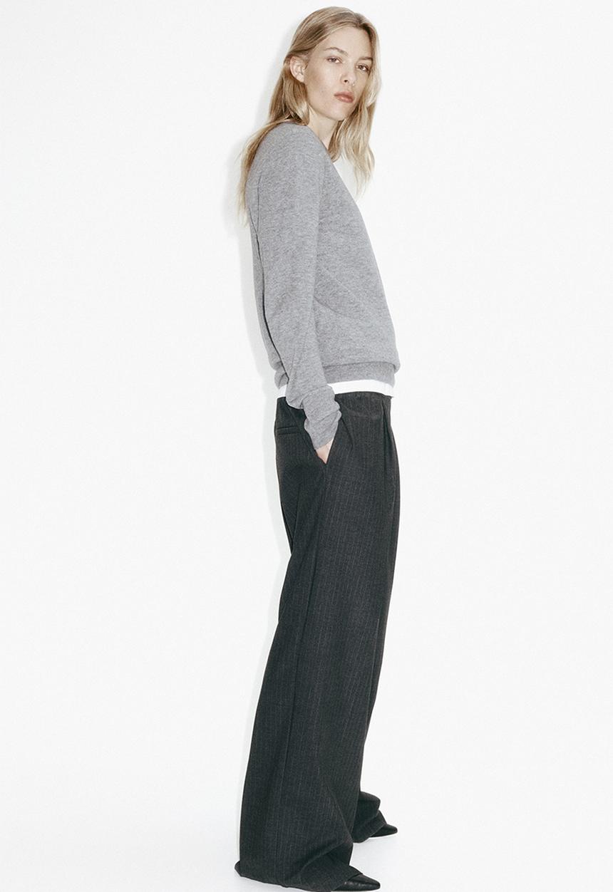 H&M - V-neck jumper - grey marl