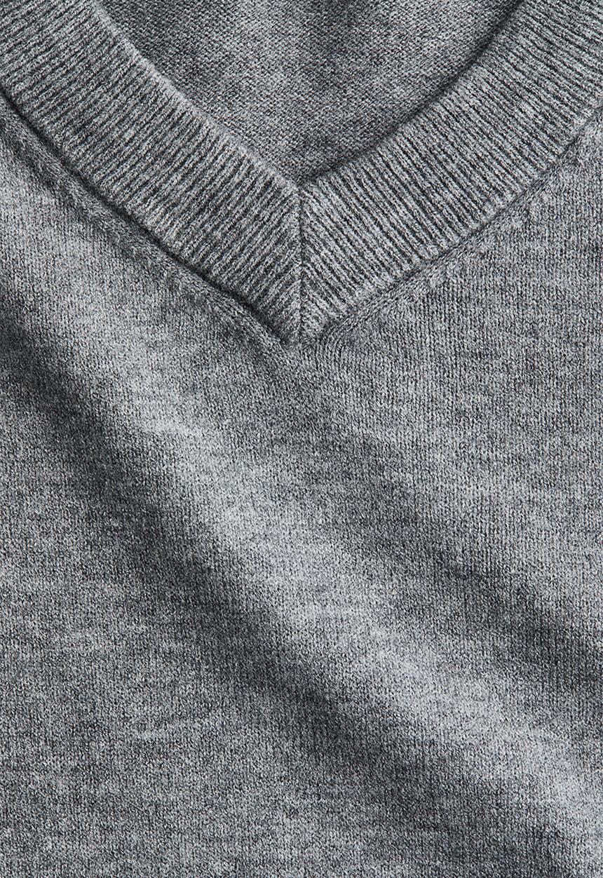 H&M - V-neck jumper - grey marl