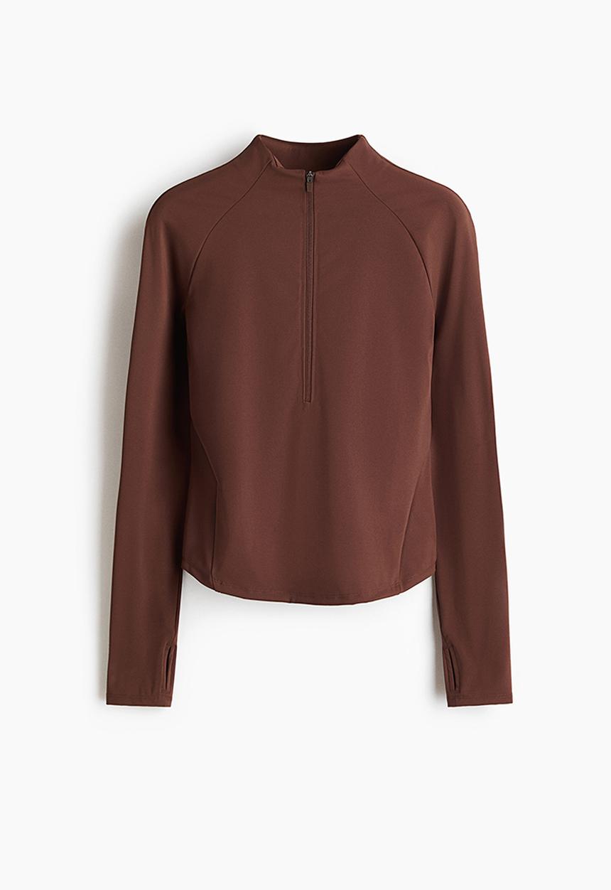 H&M - Sculptmove? sports top - brown