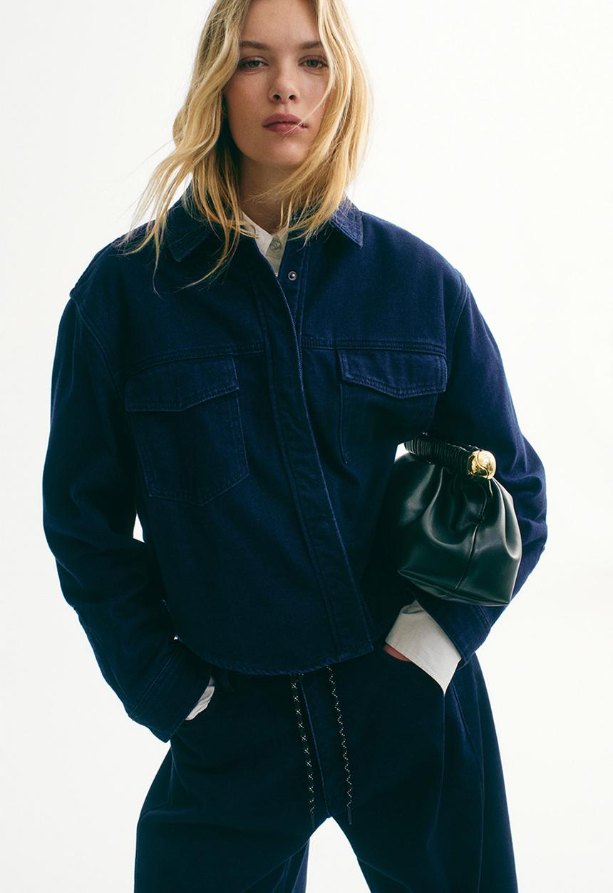 H&M - Denim shirt - dark denim blue
