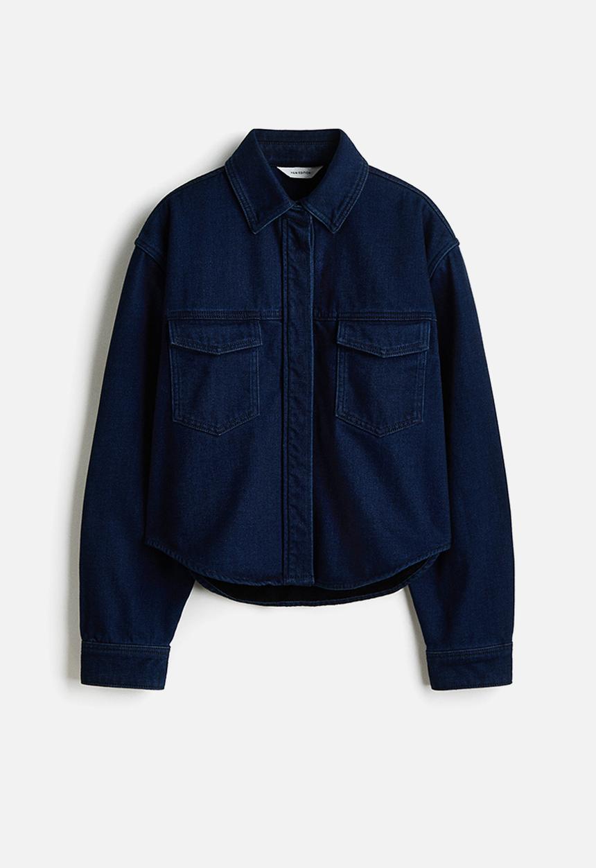 H&M - Denim shirt - dark denim blue
