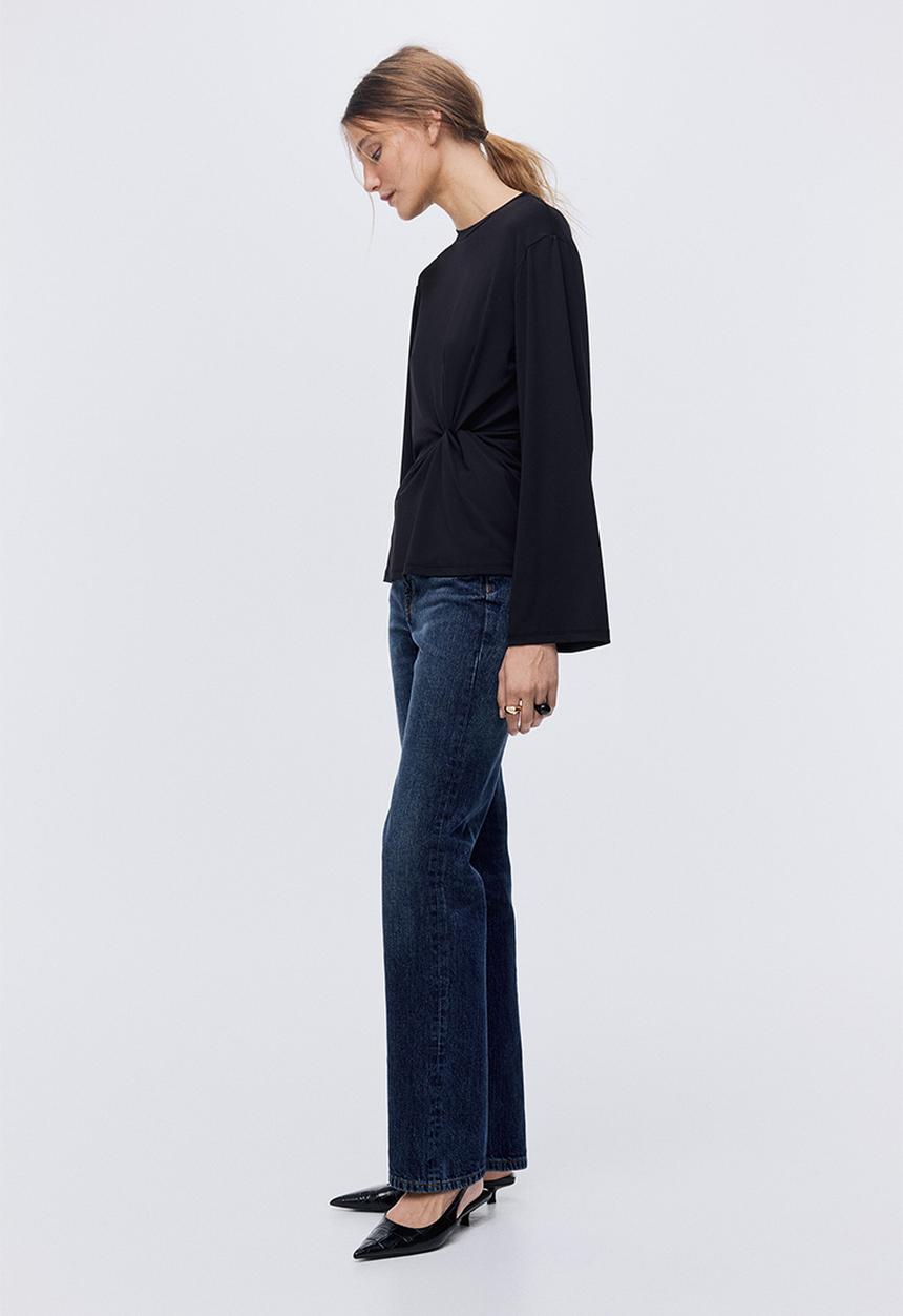 H&M - Twist-detail top - black