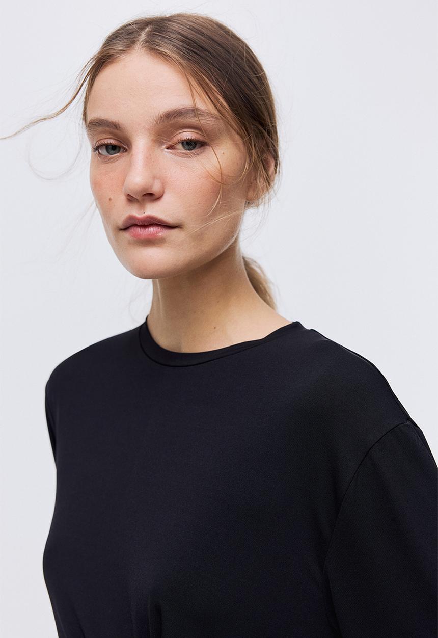 H&M - Twist-detail top - black