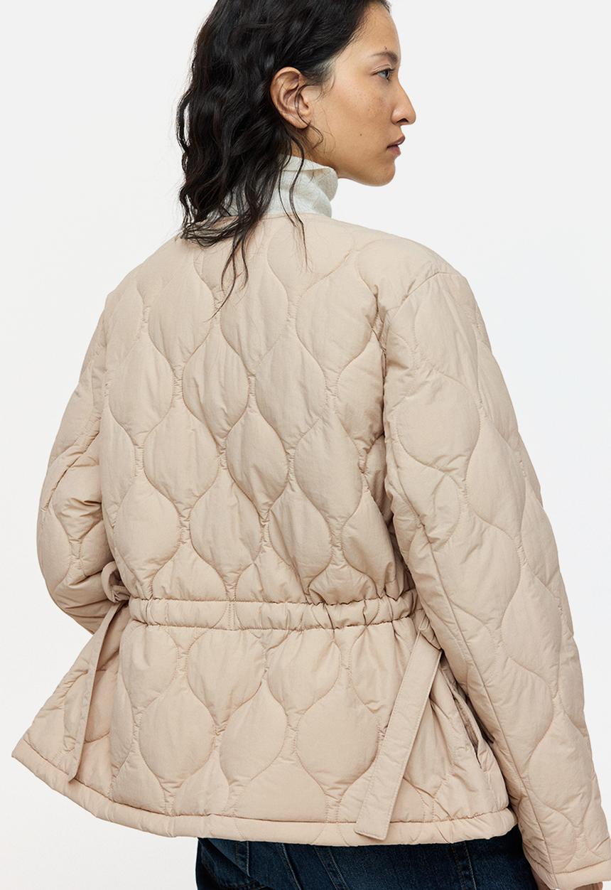 H&M - Thermolite quilted jacket - light beige