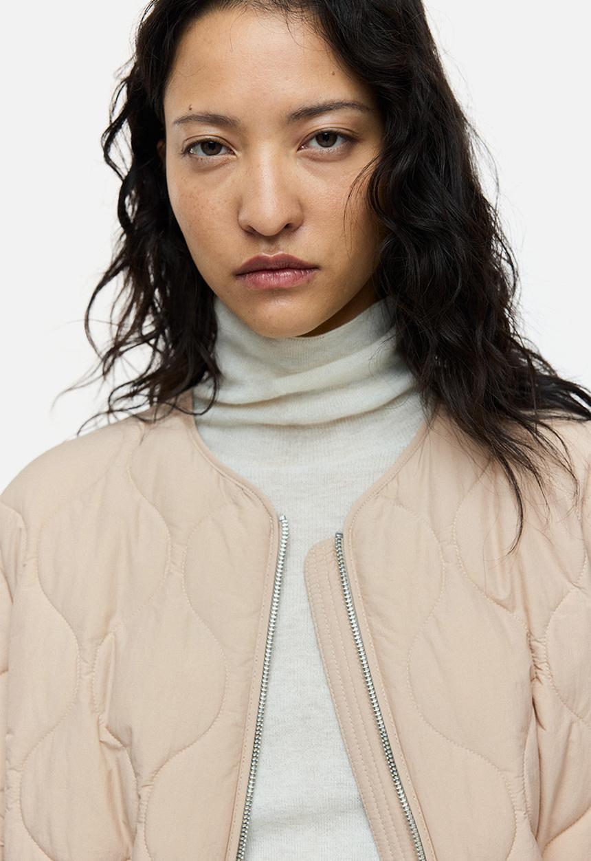 H&M - Thermolite quilted jacket - light beige