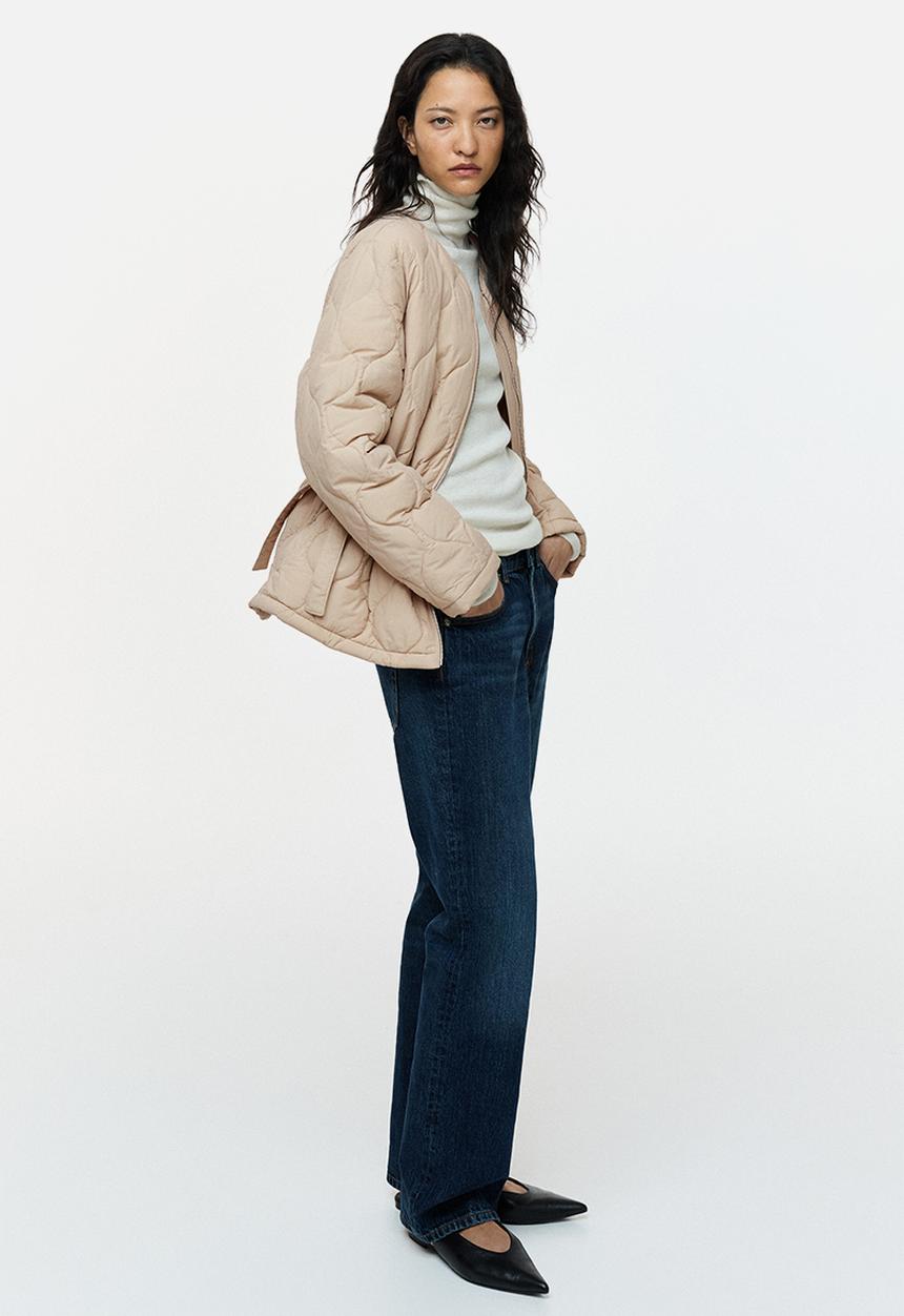 H&M - Thermolite quilted jacket - light beige