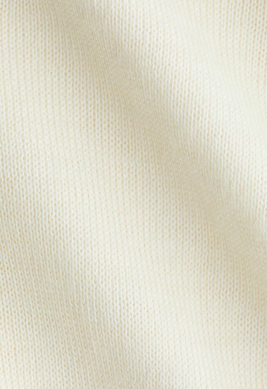 H&M - Fine-knit one-shoulder top - cream