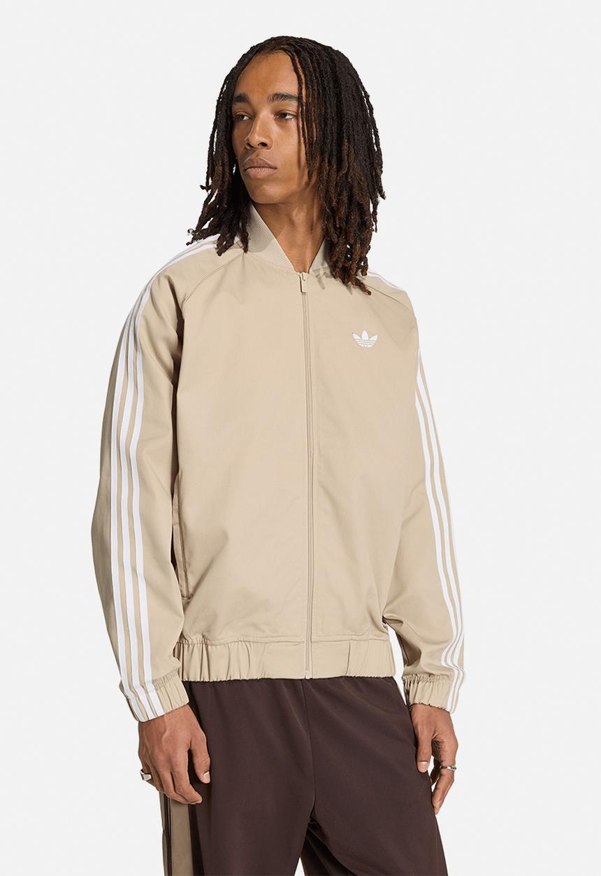 adidas Originals - SST Adicolor Classics Cotton Twill Tracktop- Khaki Three Beige