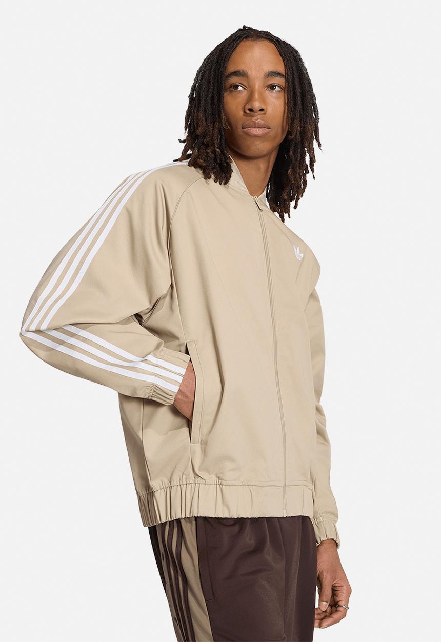 adidas Originals - SST Adicolor Classics Cotton Twill Tracktop- Khaki Three Beige