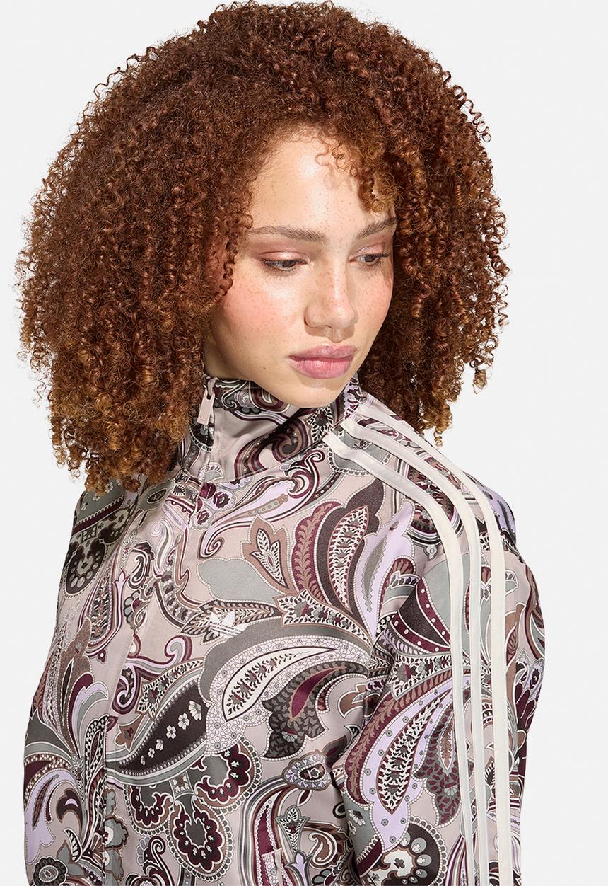 adidas Originals - Firebird Satin Track Top - Multicolor/Wonder Taupe