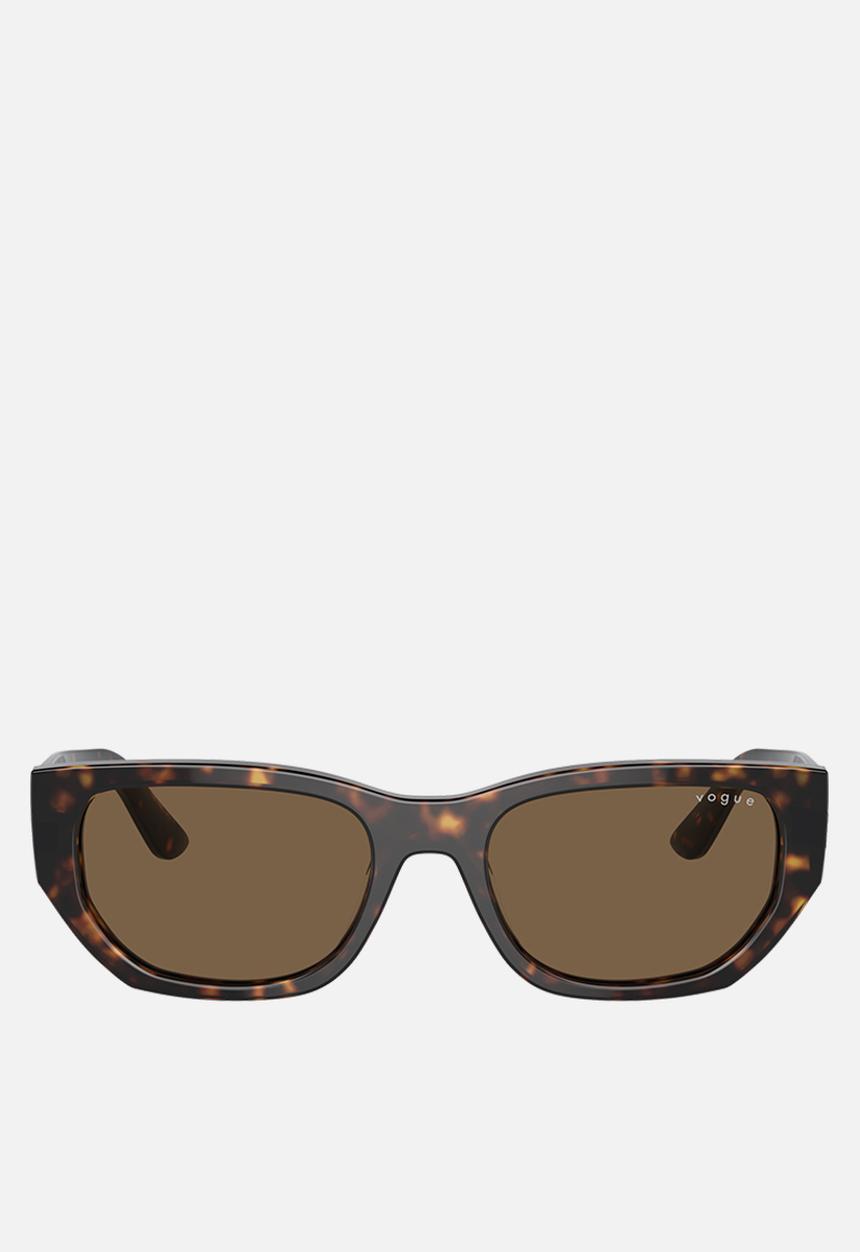 Vogue Eyewear - Vogue Eyewear 0VO5586S 53 Rectangle - Dark Brown