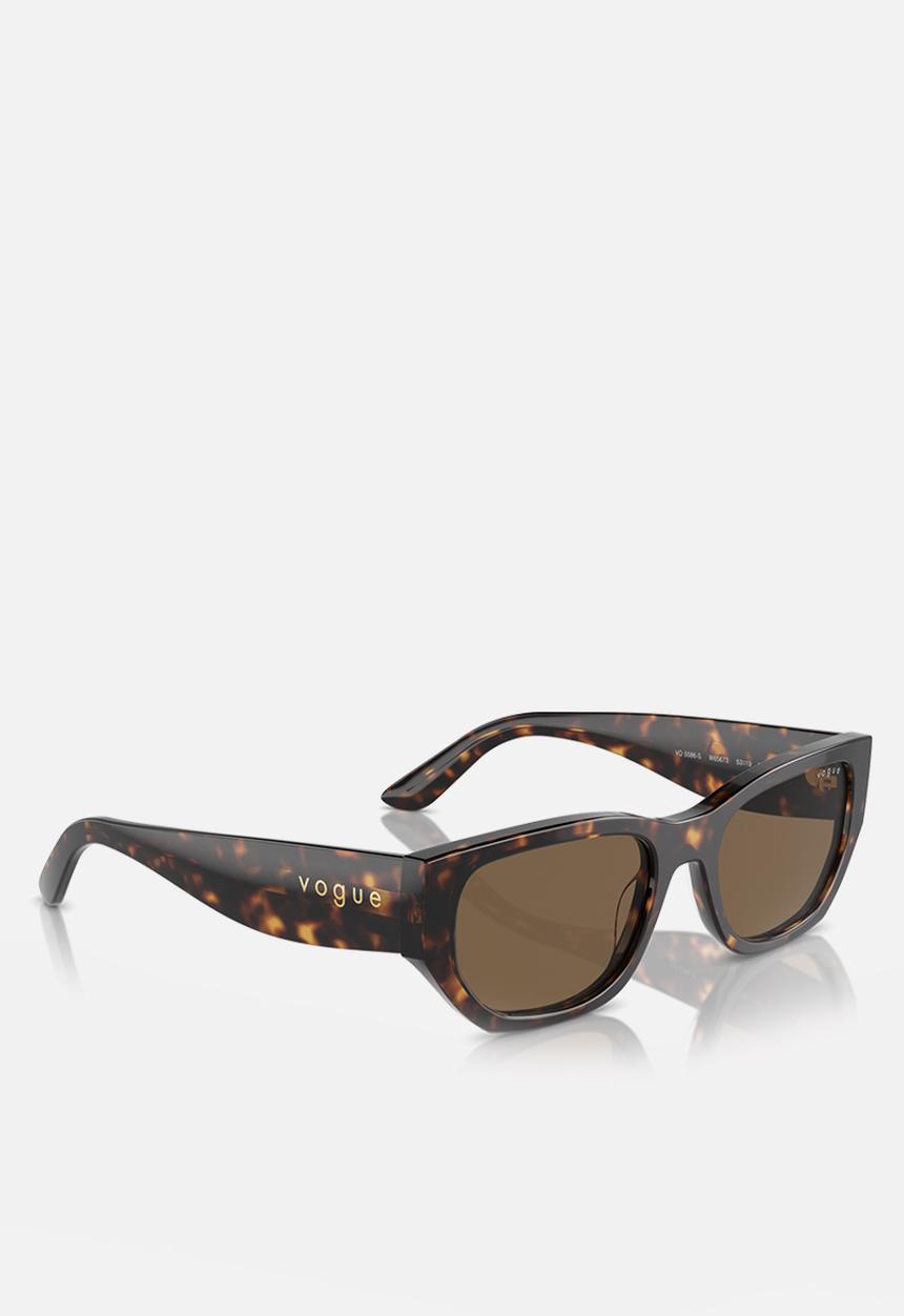 Vogue Eyewear - Vogue Eyewear 0VO5586S 53 Rectangle - Dark Brown