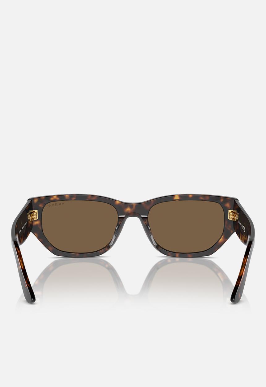 Vogue Eyewear - Vogue Eyewear 0VO5586S 53 Rectangle - Dark Brown