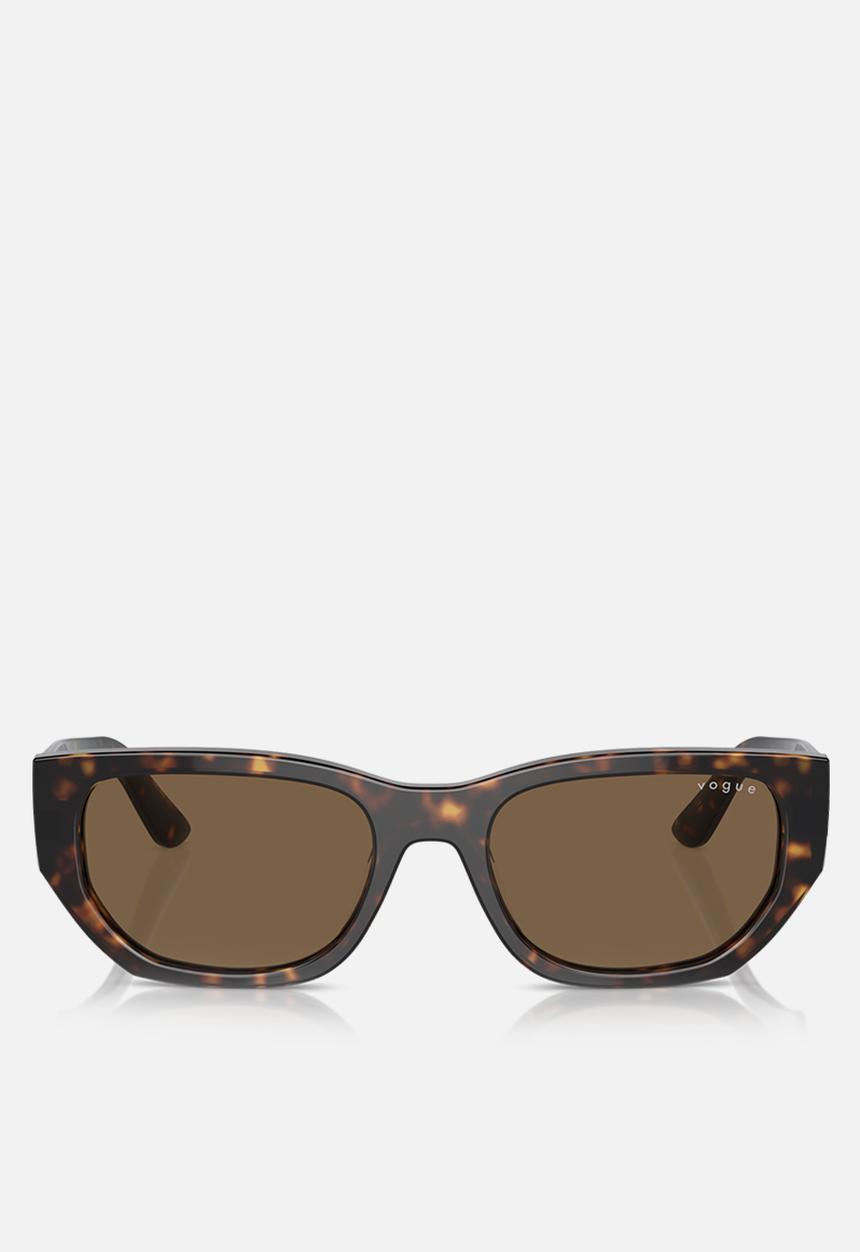 Vogue Eyewear - Vogue Eyewear 0VO5586S 53 Rectangle - Dark Brown