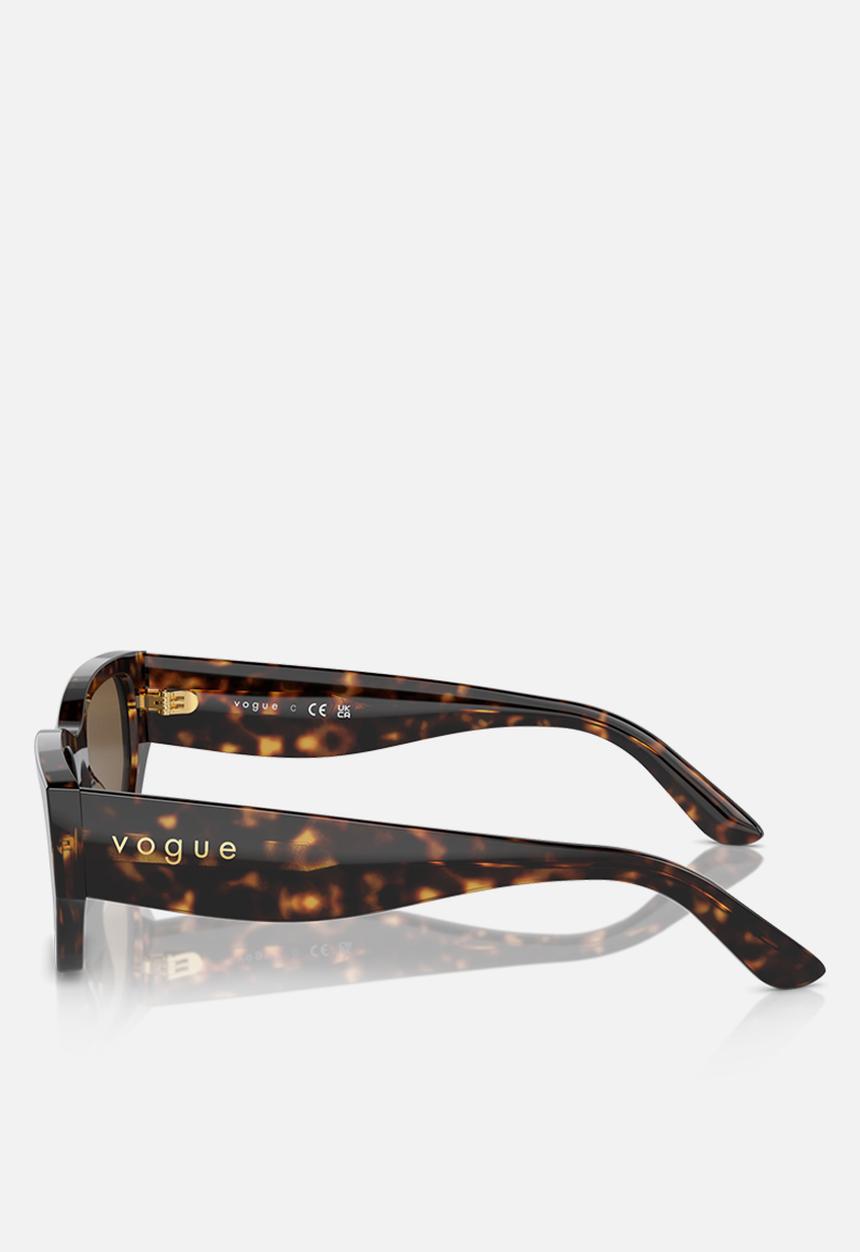 Vogue Eyewear - Vogue Eyewear 0VO5586S 53 Rectangle - Dark Brown