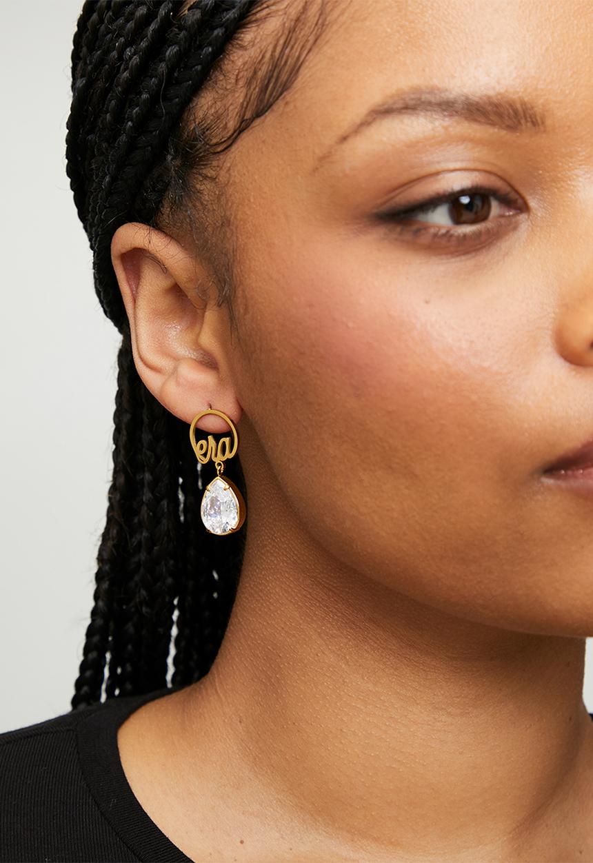 ERA by DJ Zinhle - ERA teardrop earring - Gold