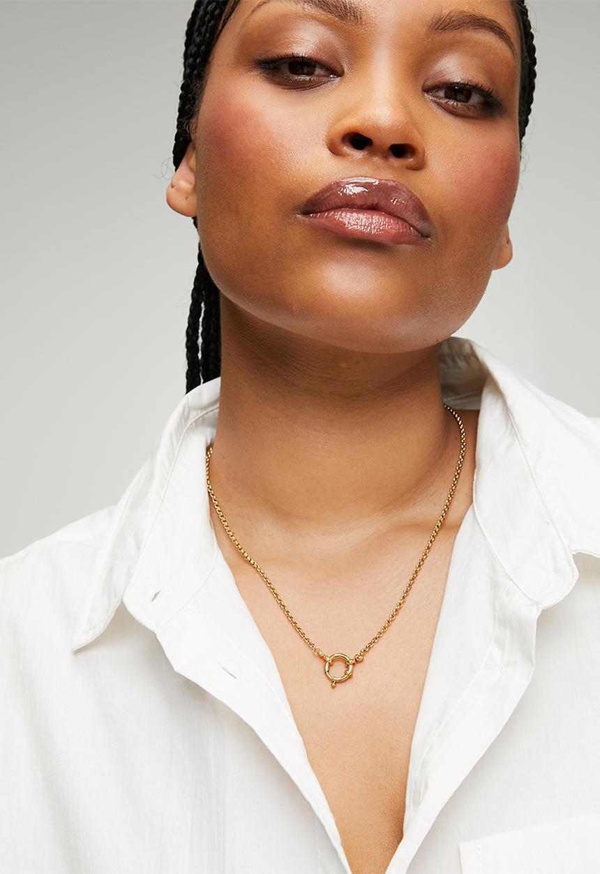 Zoe on Trend - Modern signoretti necklace  - gold