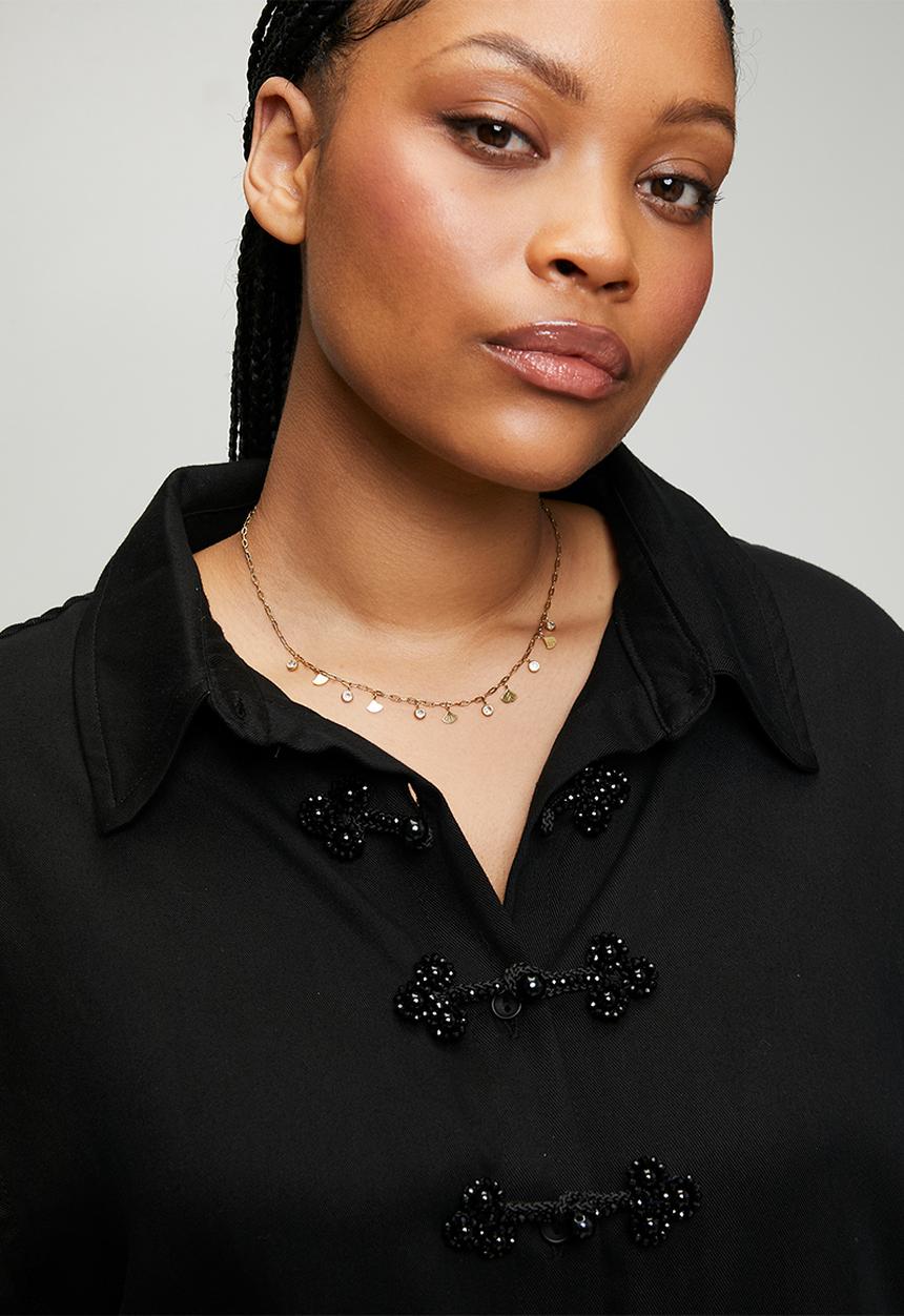 Zoe on Trend - Trendy designer necklace  - gold