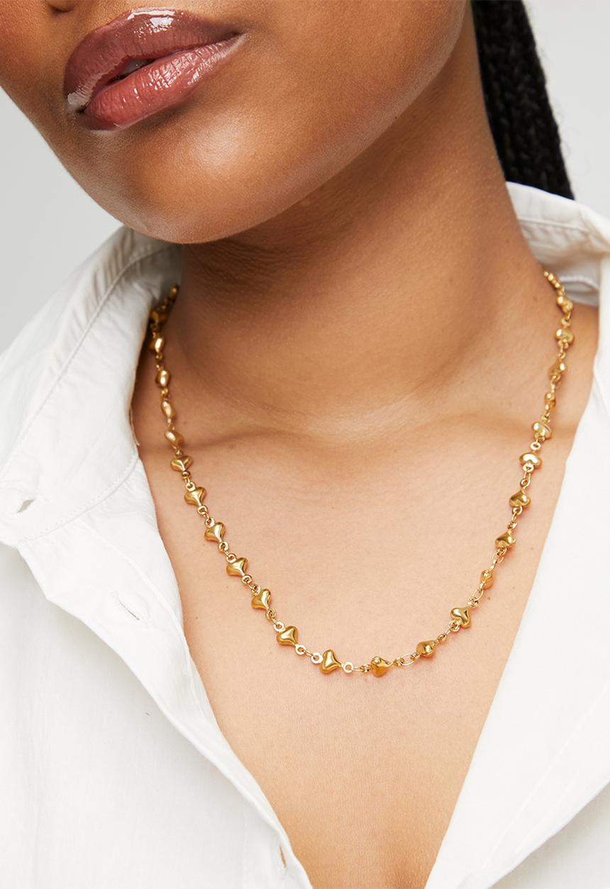 Zoe on Trend - Elegant designer necklace  - gold