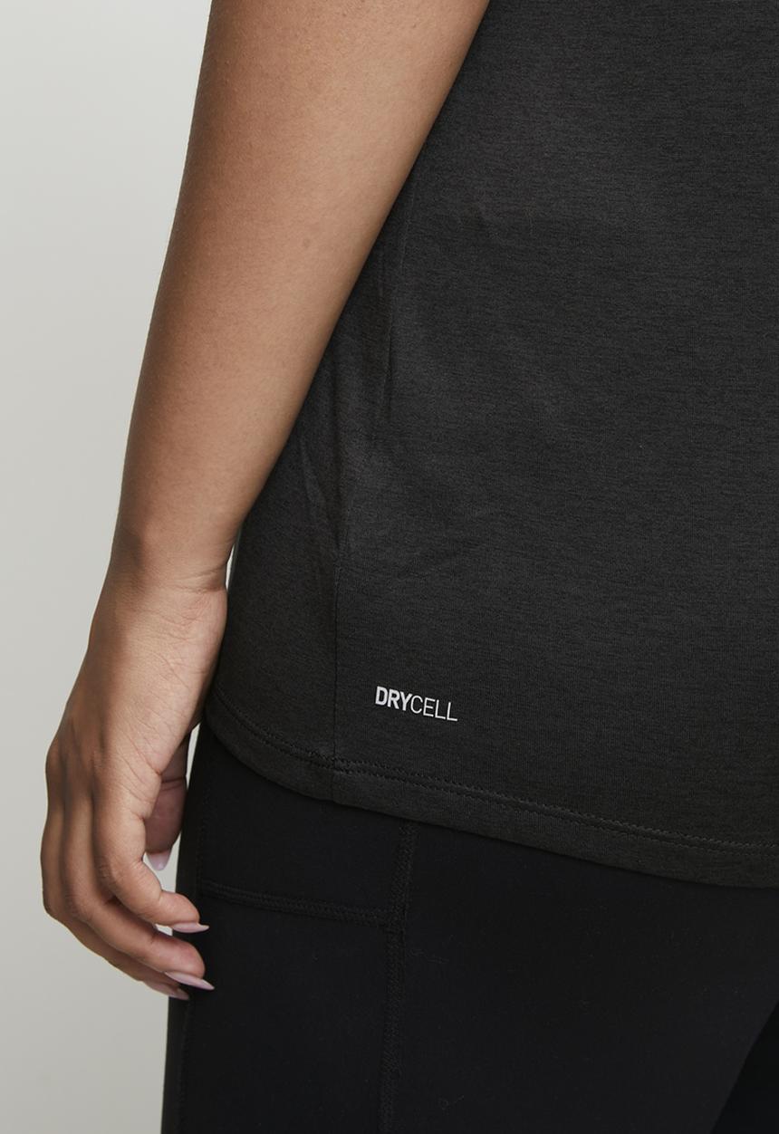 PUMA - Plus w tad essential heather tee - puma black heather