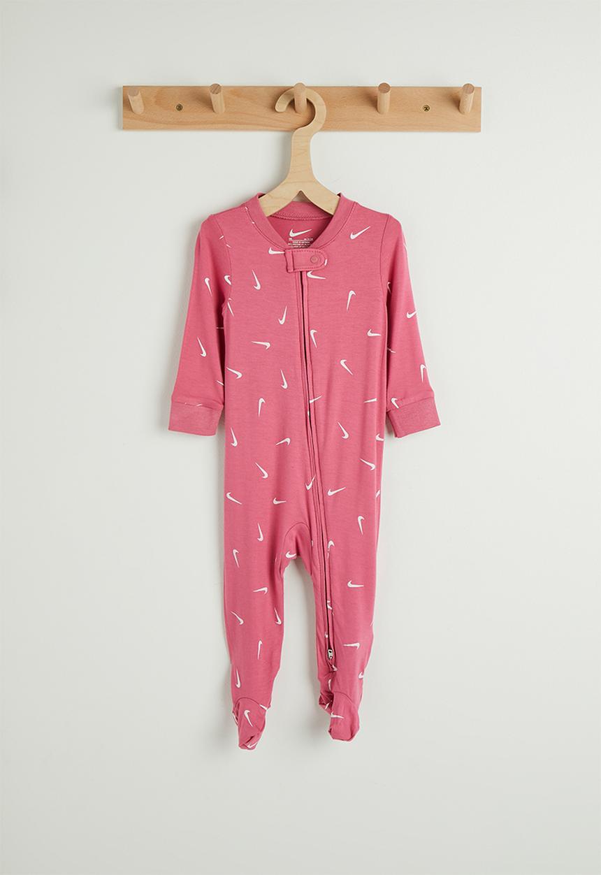 Nike - Nkn Aop Viscose Footed Coveral - Nike Peony