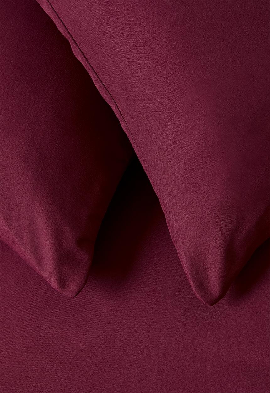 Sixth Floor - Recycled microfibre std pillowcase set - Burgundy