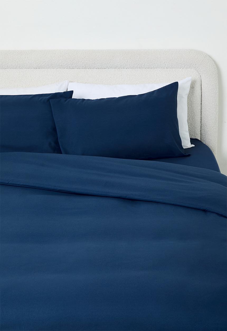 Sixth Floor - Recycled microfibre duvet set - Navy Peony