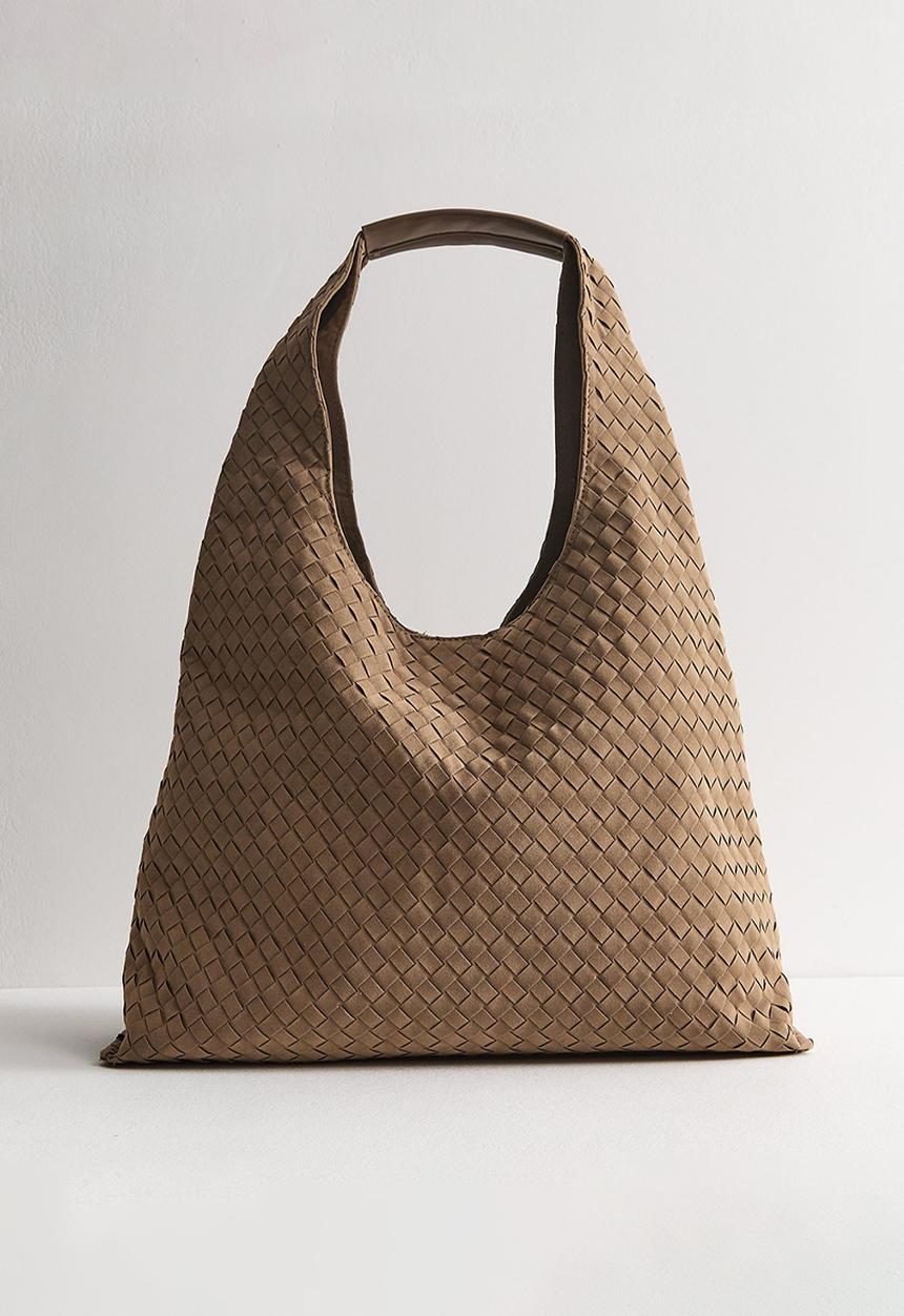 New Look - Suky Suedette Weave Hobo - Camel