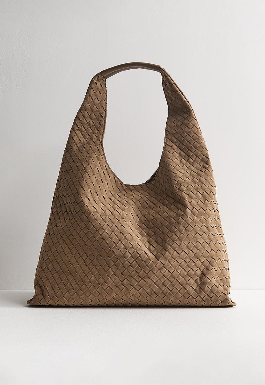 New Look - Suky Suedette Weave Hobo - Camel
