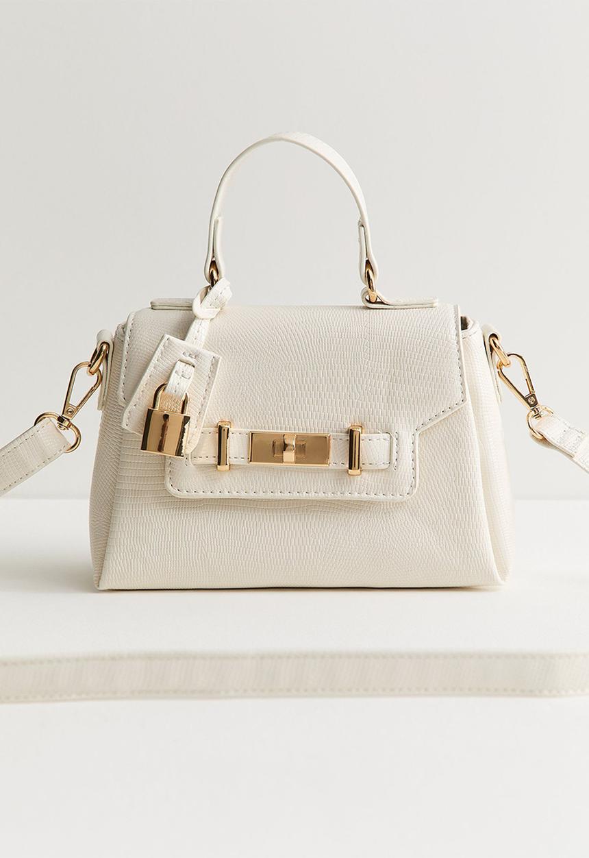 New Look - Mini Tori Lizard Xbody - White