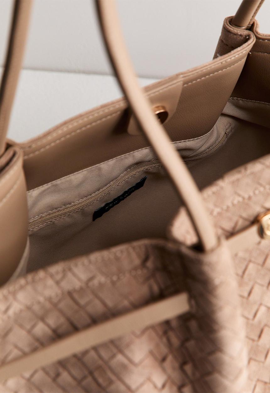 New Look - Soft Winged Slouch Tote - Mink