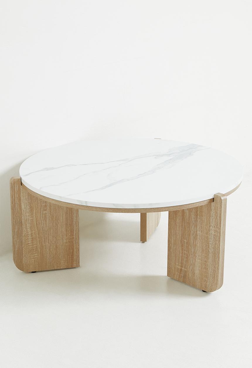 Sixth Floor - Freya Coffee Table - White & Natural