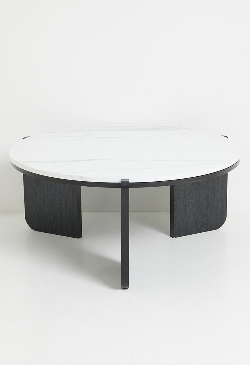 Sixth Floor - Freya Coffee Table - white & Black