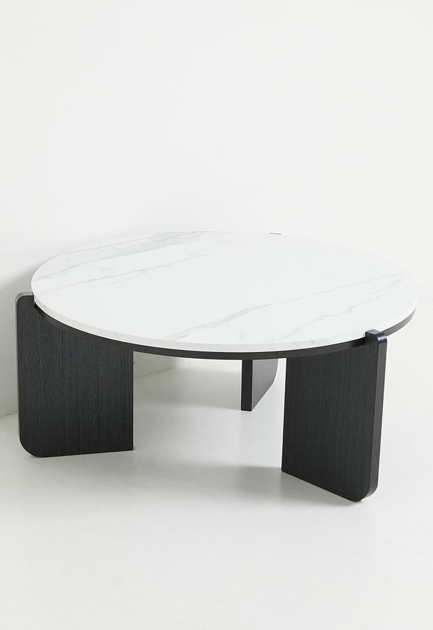 Sixth Floor - Freya Coffee Table - white & Black