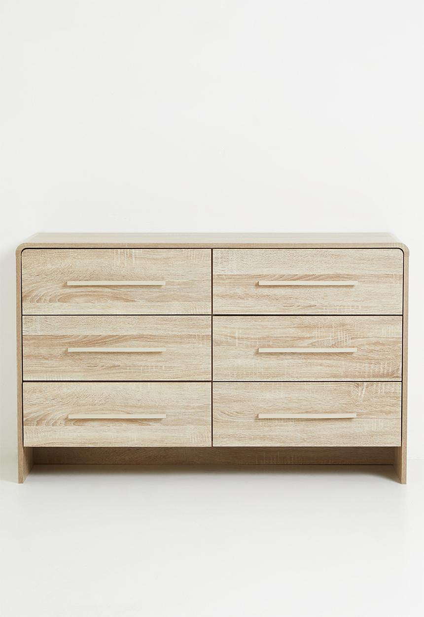 Sixth Floor - Millie 6 Drawer - Natural