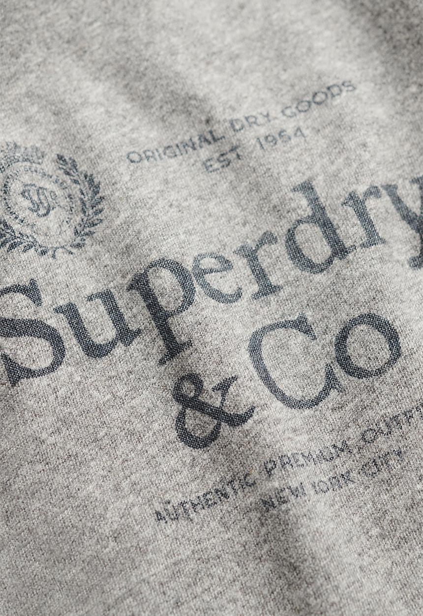 Superdry. - 1954 Company Relaxed Tee - Vintage Grey Marl