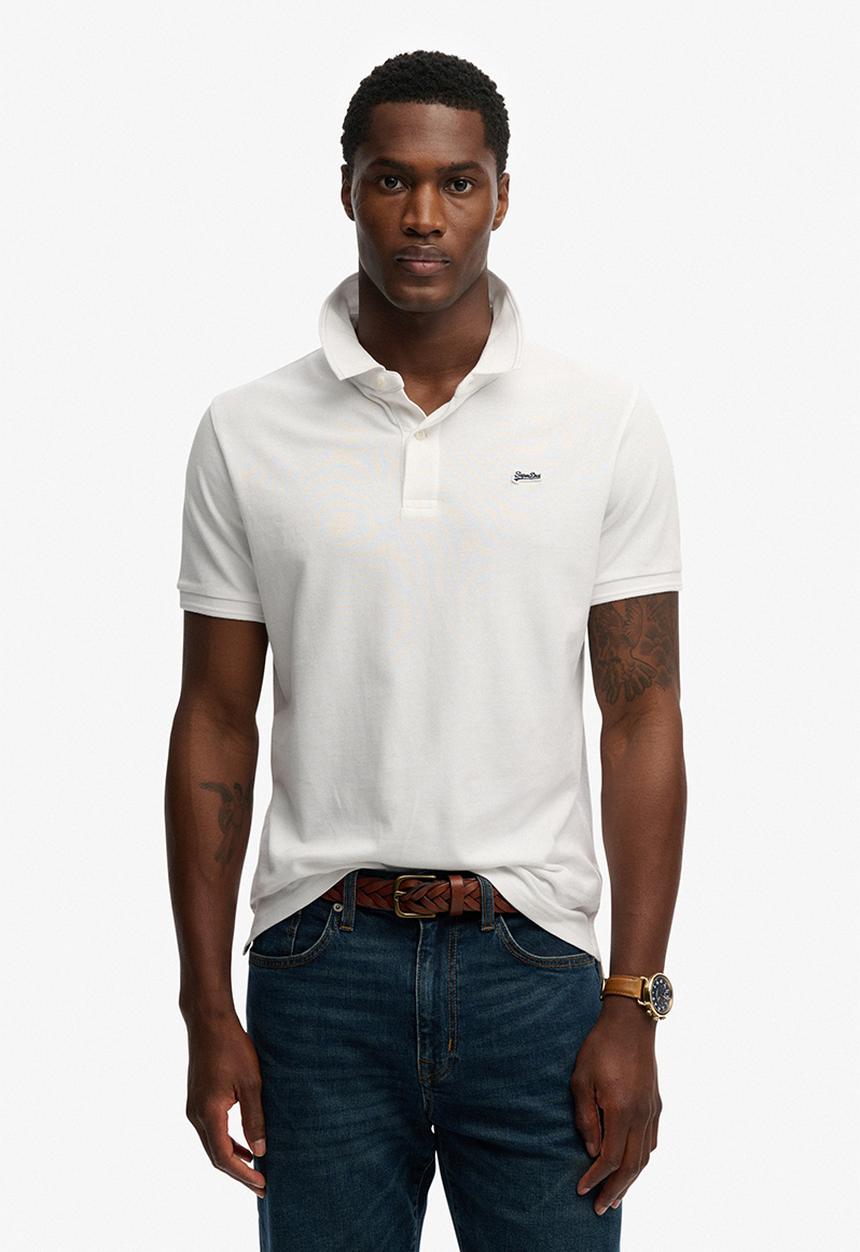Superdry. - Classic Pique Polo - Optic