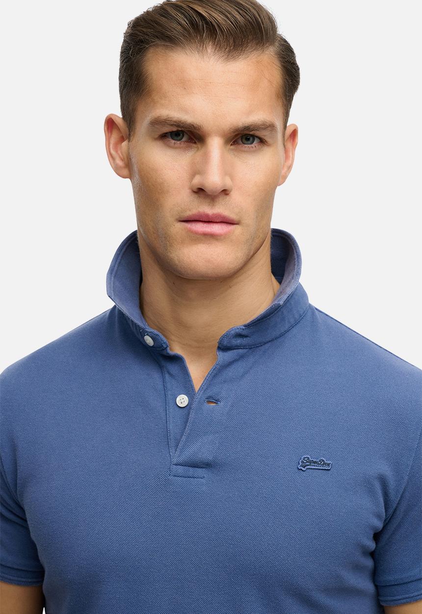 Superdry. - Classic Pique Polo - Bay Blue