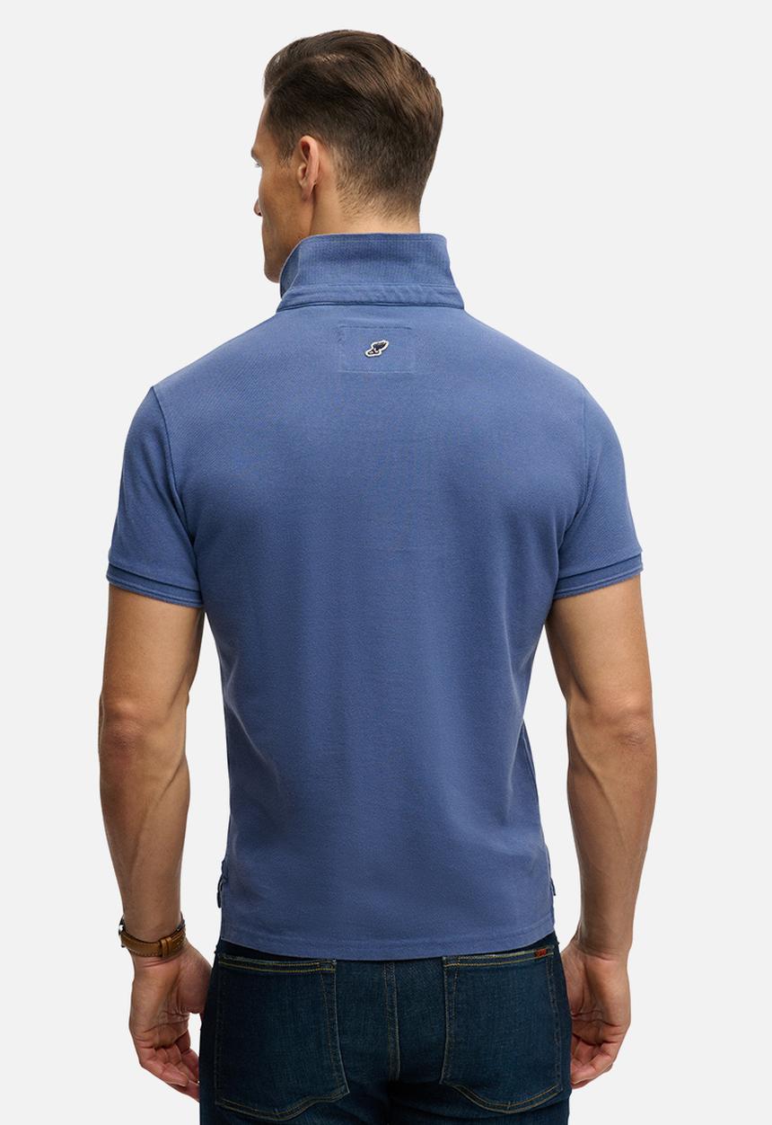 Superdry. - Classic Pique Polo - Bay Blue