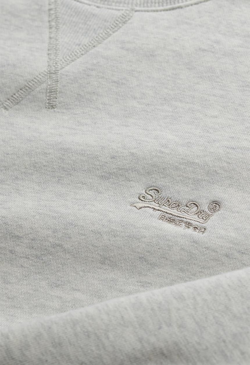 Superdry. - Essential Logo Crew Sweatshirt - Straw Grey Marl