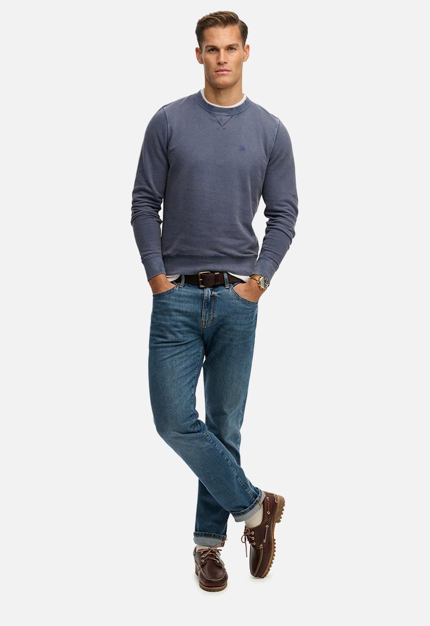 Superdry. - Classic Essential Sweatshirt - Vintage Indigo