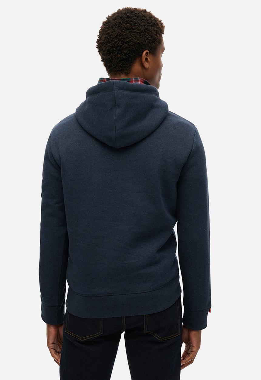 Superdry. - Vl Heritage Relaxed Hoodie - Trench Navy Marl