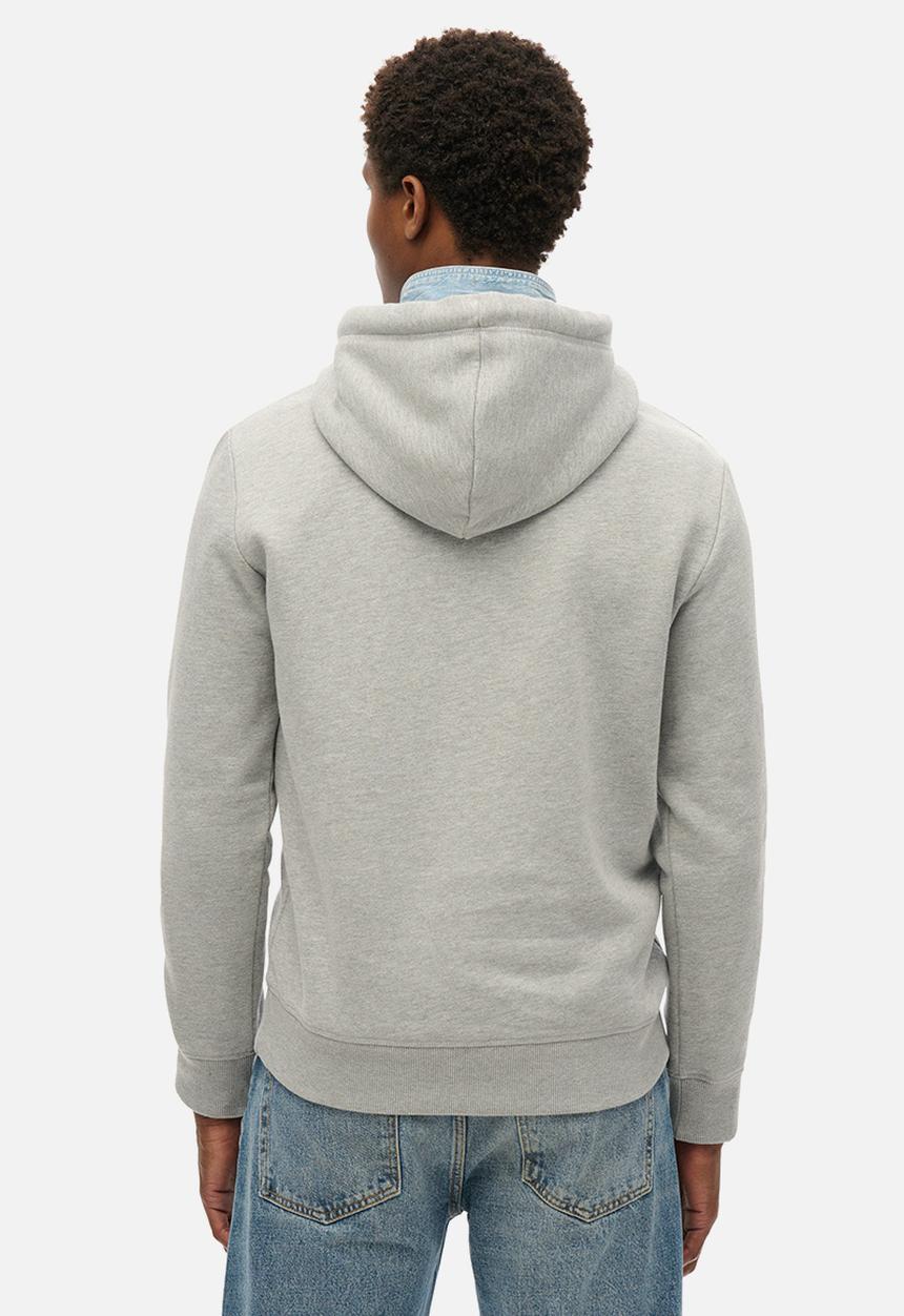 Superdry. - Vl Heritage Relaxed Hoodie - College Grey Marl