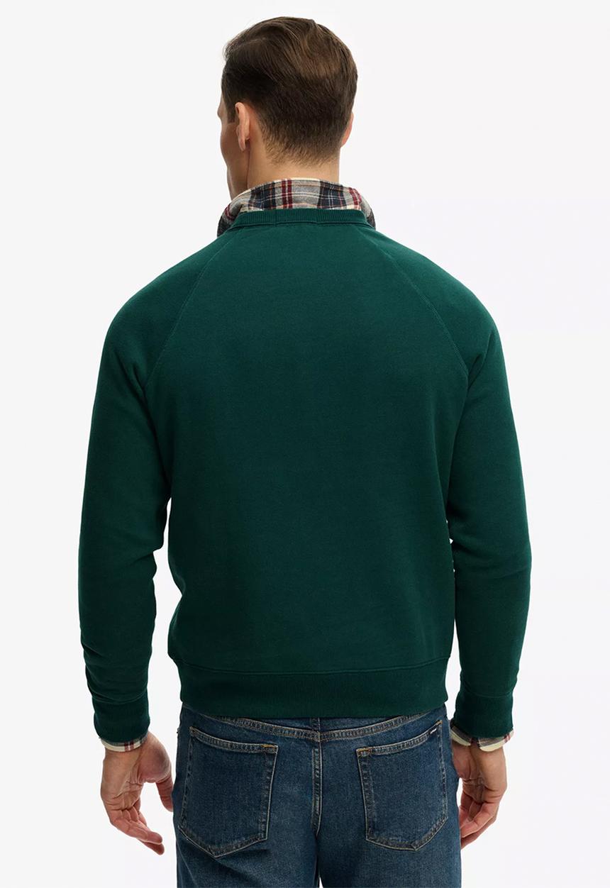 Superdry. - Merchant Vintage Print Sweat - Varsity Green
