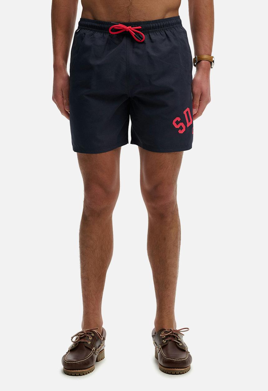 Superdry. - Printed Logo 16 Swim Short - Eclipse Navy