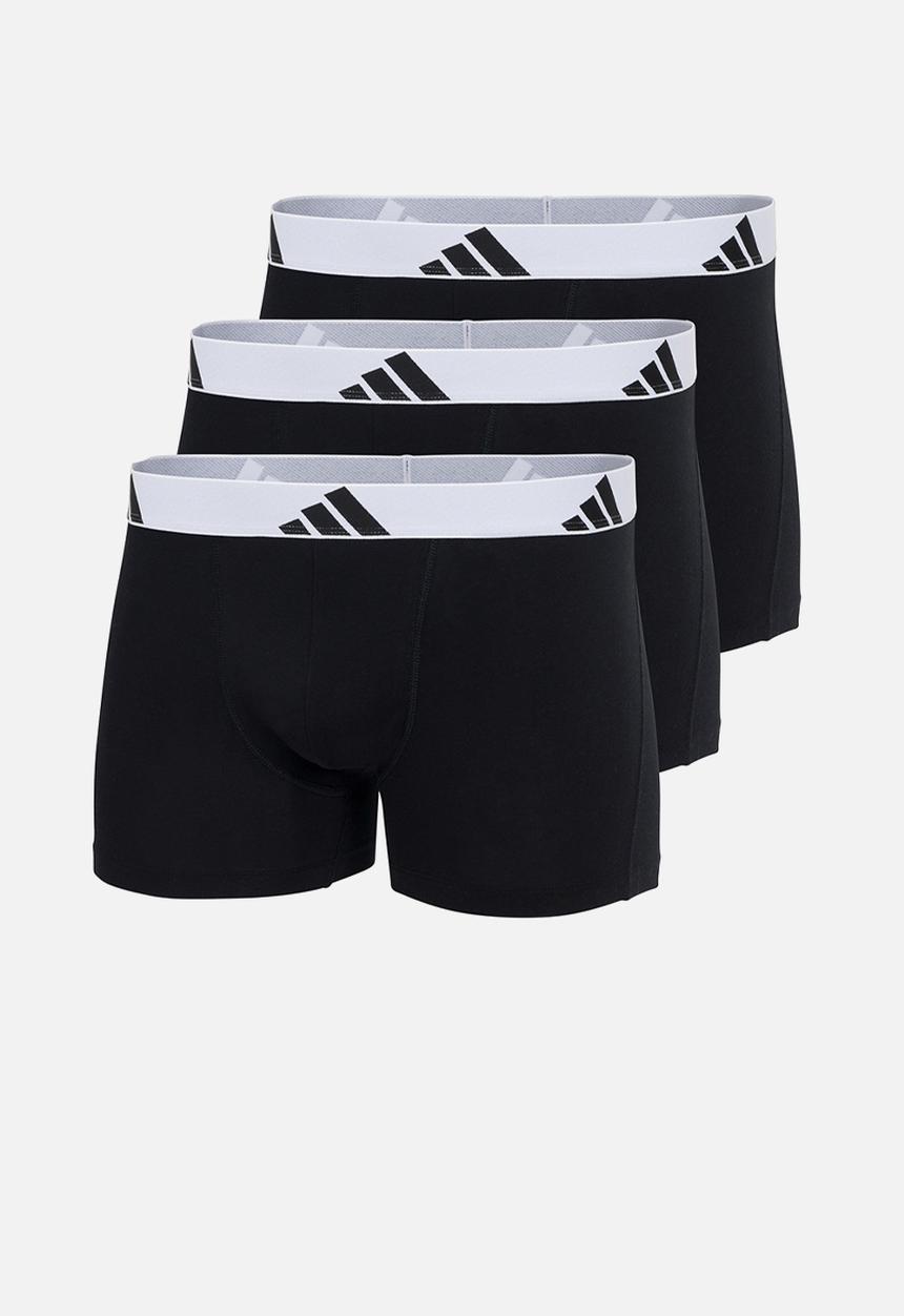 adidas Performance - Active Flex Cotton - 3PK Trunk - White Band - BBB