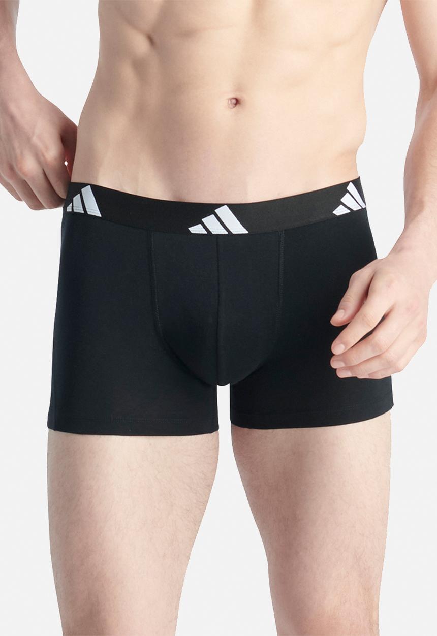 adidas Performance - Active Flex Cotton - 2PK Trunk - grey & black