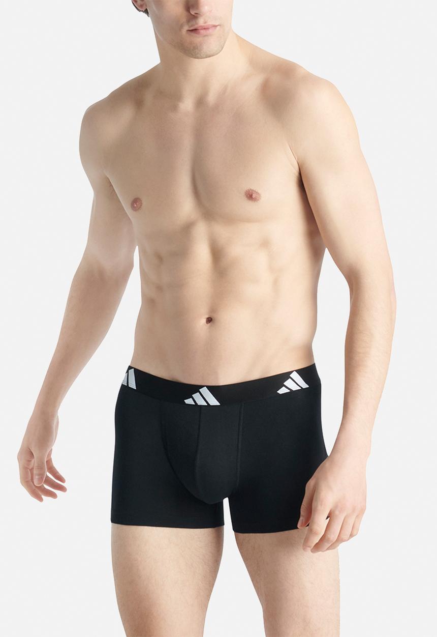 adidas Performance - Active Flex Cotton - 2PK Trunk - grey & black
